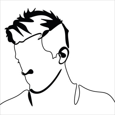 Vektör adam concept.flat tasarlamak.