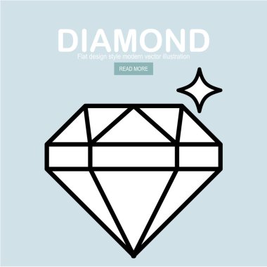 elmas sadece vektör illüstrasyon    