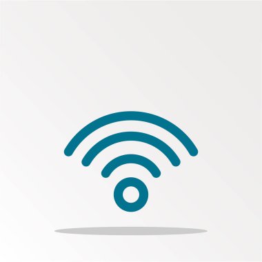wifi simgesi basitçe vektör illüstrasyonuName  