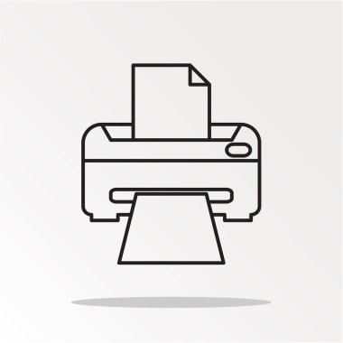 yazıcı sadece vektör illüstrasyon 