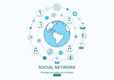 İş web tema, renk vektör çizim