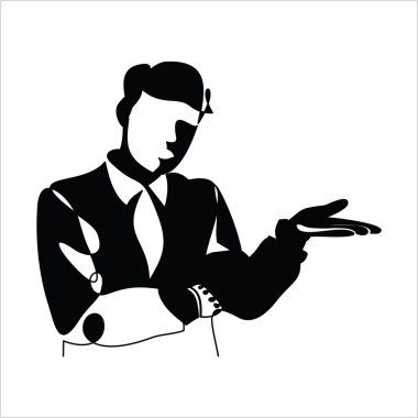 Vektör adam concept.flat tasarlamak.