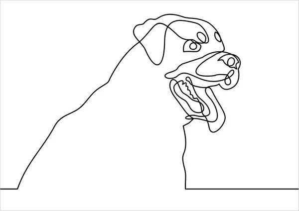 Hund Einfach Vektorillustration — Stockvektor