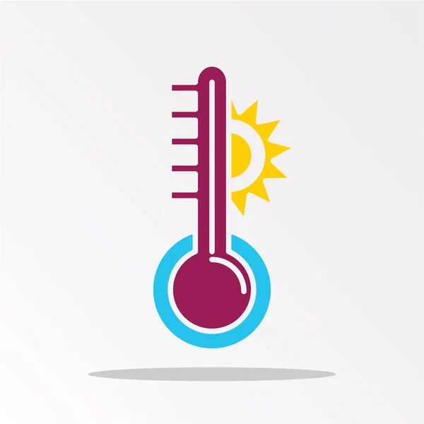Thermometer Simply Vector Illustration — Stock Vector