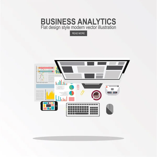 Business Analytics Illustration Vectorielle — Image vectorielle