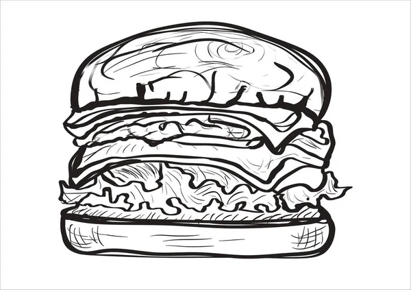Fast Food Symbol Vektorillustration — Stockvektor