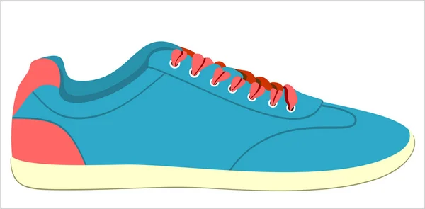 Sapato Masculino Simplesmente Ilustração Vetorial — Vetor de Stock