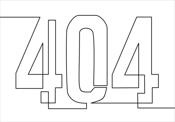 Error 404 Simplemente Ilustración Vectorial — Vector de stock