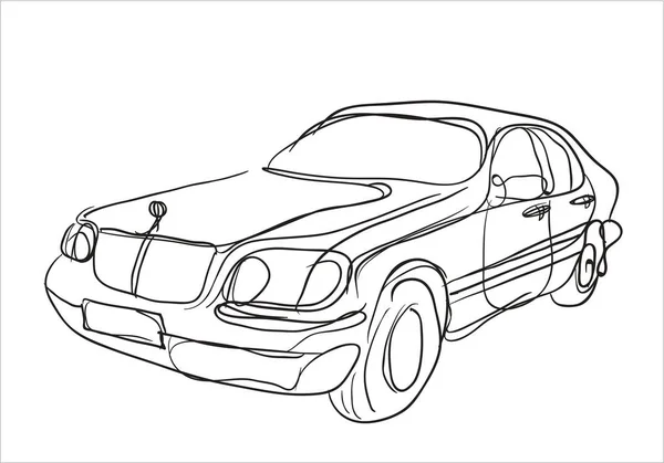 Samochód Prostu Wektor Ilustracji — Wektor stockowy