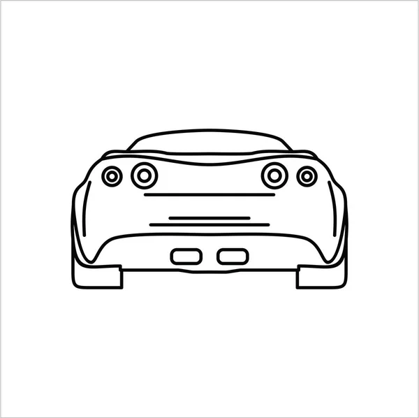 Ícone Carro Simplesmente Ilustração Vetorial — Vetor de Stock