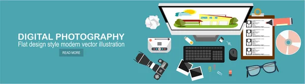 Tema Web Negócios Ilustração Vetorial Cor — Vetor de Stock