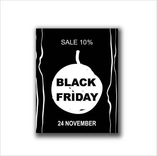 Black Friday Banner Simply Vector Illustration — Stock Vector