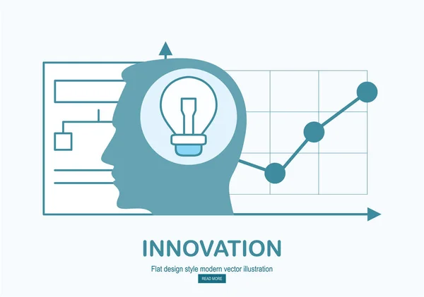 Cartaz Inovação Simplesmente Ilustração Vetorial —  Vetores de Stock