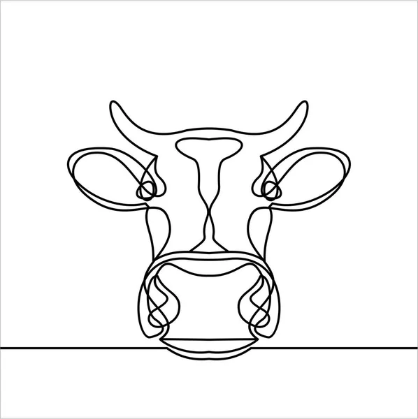Корова Просто Векторна Ілюстрація — стоковий вектор