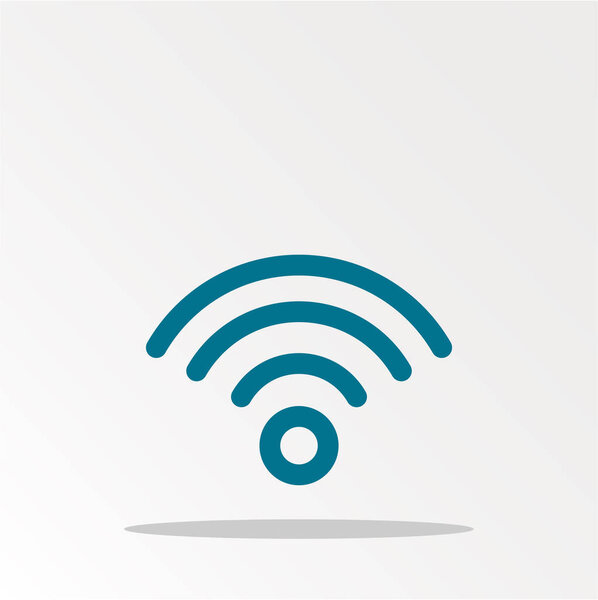 Значок wifi просто векторная иллюстрация
  