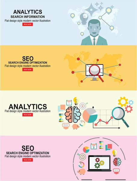 Business Analytics Begreppet Tema Vektorillustration — Stock vektor