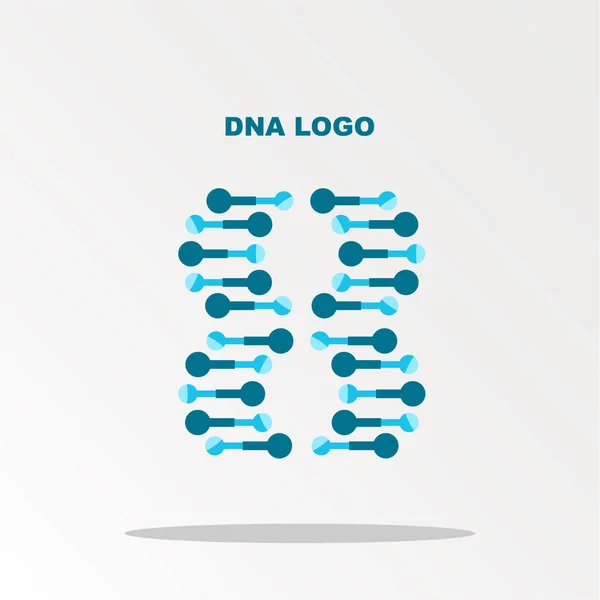 Vetenskap Dna Logotypen Helt Enkelt Vektor Illustration — Stock vektor