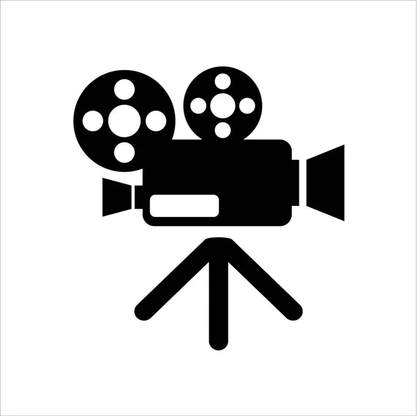 Cinema Camera Gewoon Vector Illustratie — Stockvector