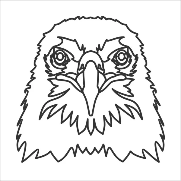 鹰简单的矢量插图 — 图库矢量图片