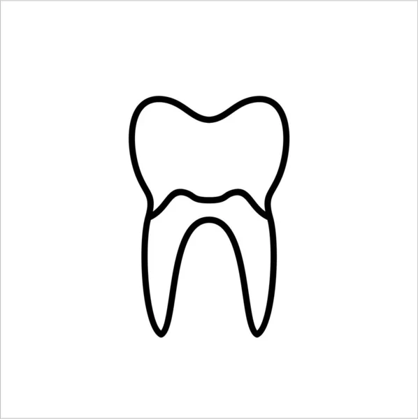 Tooth Simply Vector Illustration — Stock Vector