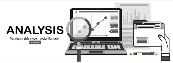 Analisi Semplice Illustrazione Vettoriale — Vettoriale Stock