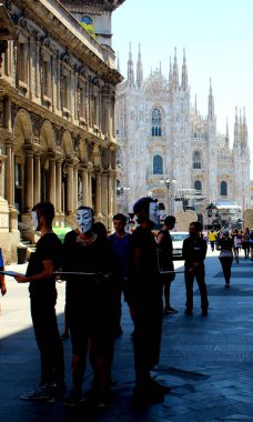 Milano Katedrali görünümü, İtalya