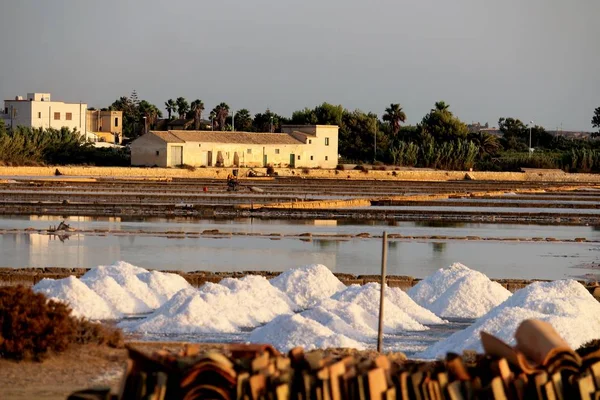 Stagnone Nature Reserve or natural reserve of the Saline dello Stagnone near Marsala and Trapani, Sicily