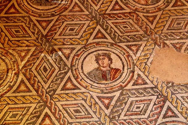 Mosaic Floor Villa Romana Del Casale 300 Piazza Armerina Sicília — Fotografia de Stock