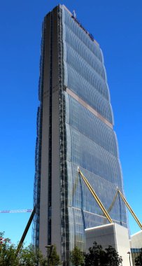 İtalya - Milano, Eki 22, 2017 Milano City Life Alışveriş Bölgesi