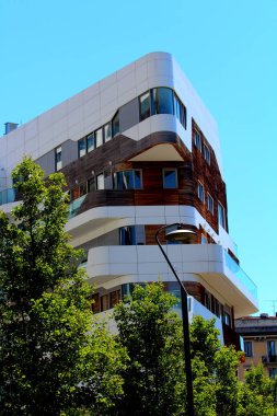 İtalya - Milano, Eki 22, 2017 Milano City Life Alışveriş Bölgesi