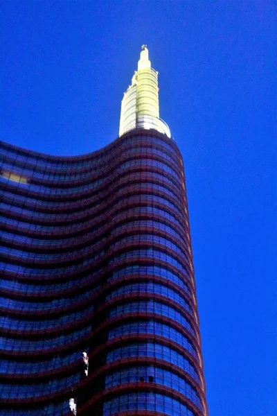 Noviembre 2016 Imagen Evocadora Del Rascacielos Unicredit Tower Piazza Gae — Foto de Stock