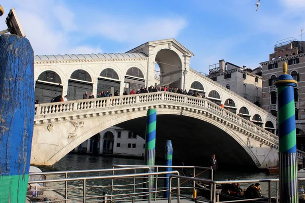 Ponte Rialto Uno Dei Simboli Più Famosi Della Città — Foto Stock