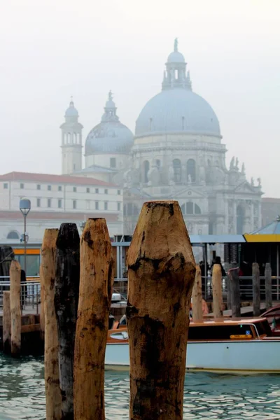 Typical Berth Venice Gondolas — Stock Photo, Image