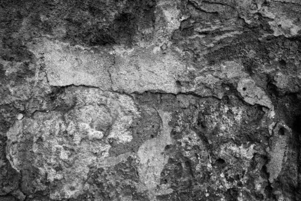 Evokatives Bild Der Schwarz Weiß Textur Der Antiken Mauer — Stockfoto