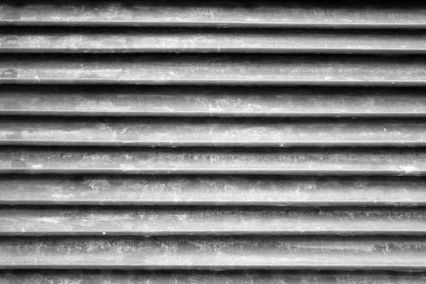 Évocatrice Image Texture Noire Blanche Grille Horizontale Fer — Photo