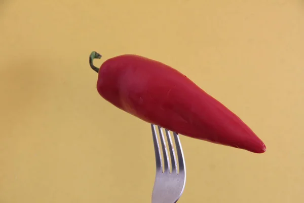 Colorful Peppers Black Background — Stock Photo, Image