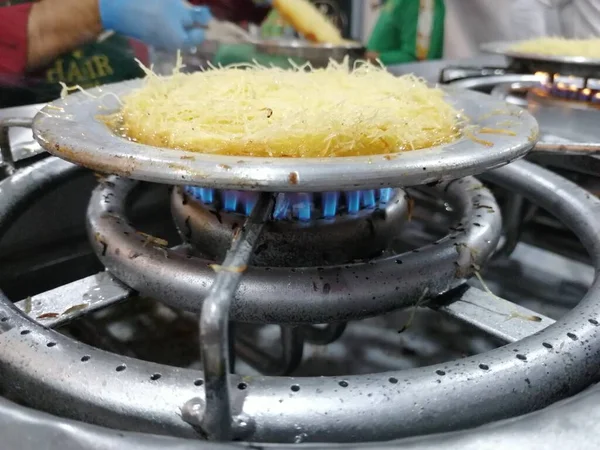 Köstlichen Hatay Stil Käse Kunefe — Stockfoto