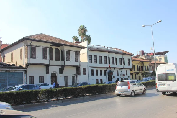 Historische Alte Hölzerne Adana Häuser — Stockfoto