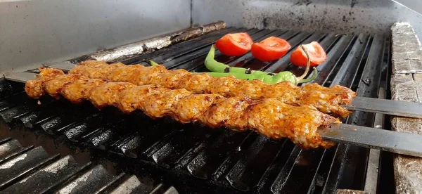 Delicioso Kebab Adana Saladas — Fotografia de Stock