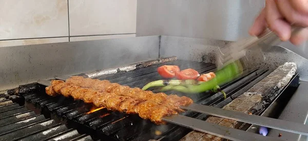 Delicious Adana Kebab Salads — Stock Photo, Image