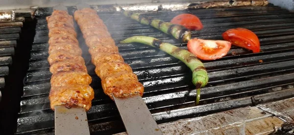 Herkullinen Adana Kebab Salaatit — kuvapankkivalokuva