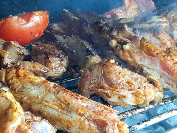 Delicioso Kebab Adana Saladas — Fotografia de Stock