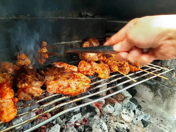 Delizioso Kebab Insalate Adana — Foto Stock