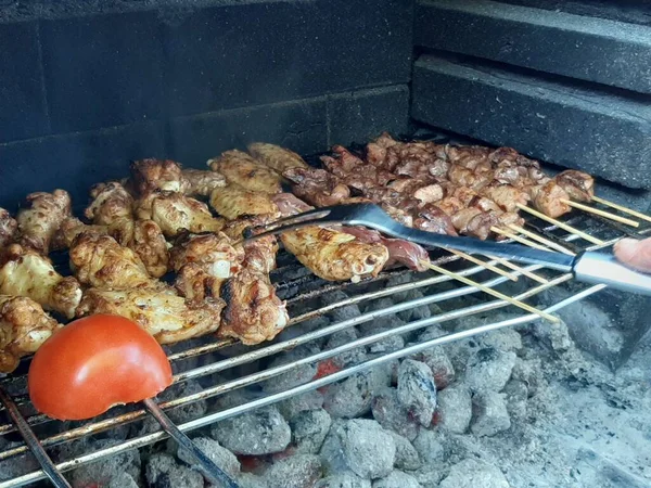 Délicieux Kebab Adana Salades — Photo