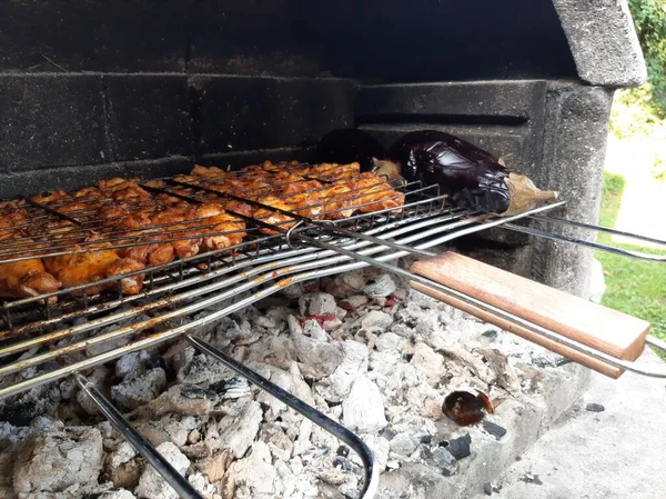 Delicioso Kebab Adana Saladas — Fotografia de Stock