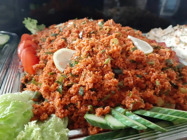 Délicieux Cigkofte Urfa Sur Assiette — Photo