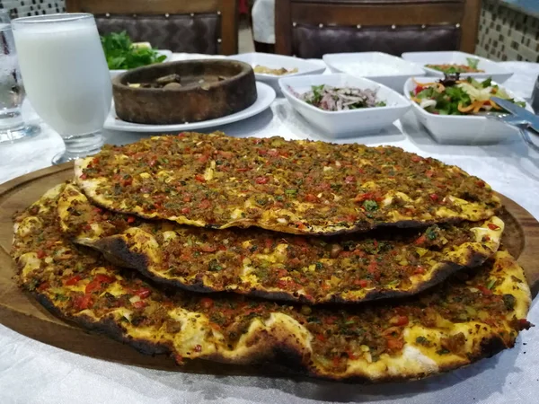 Délicieuse Pizza Turque Lahmacun — Photo
