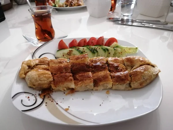 Frische Und Heiße Leckere Torte — Stockfoto