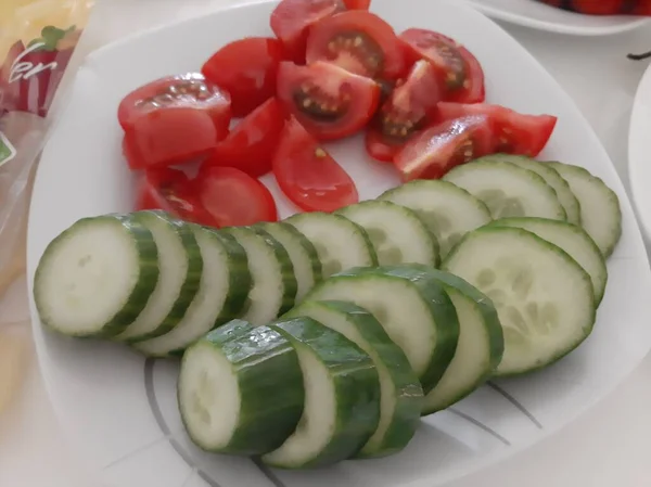 Vers Biologisch Heerlijk Ontbijtbuffet — Stockfoto