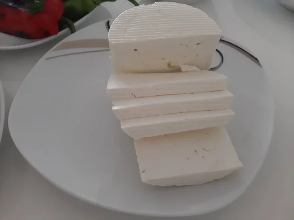 Frischer Und Biologischer Käse — Stockfoto